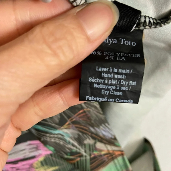 Nadya Toto Jungle Print Bodycon Dress Sz M - Picture 9 of 14